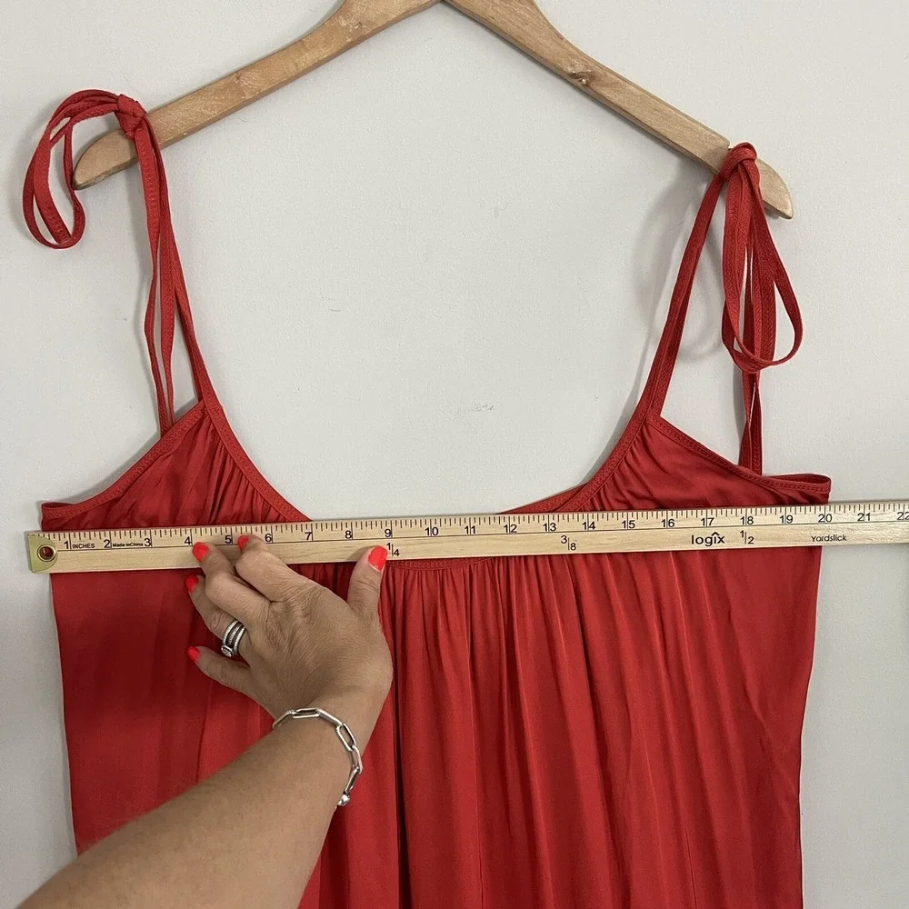 Ioanna Kourbela Women's‎ Dress No waist Size Medium  Dark Orange Viscose